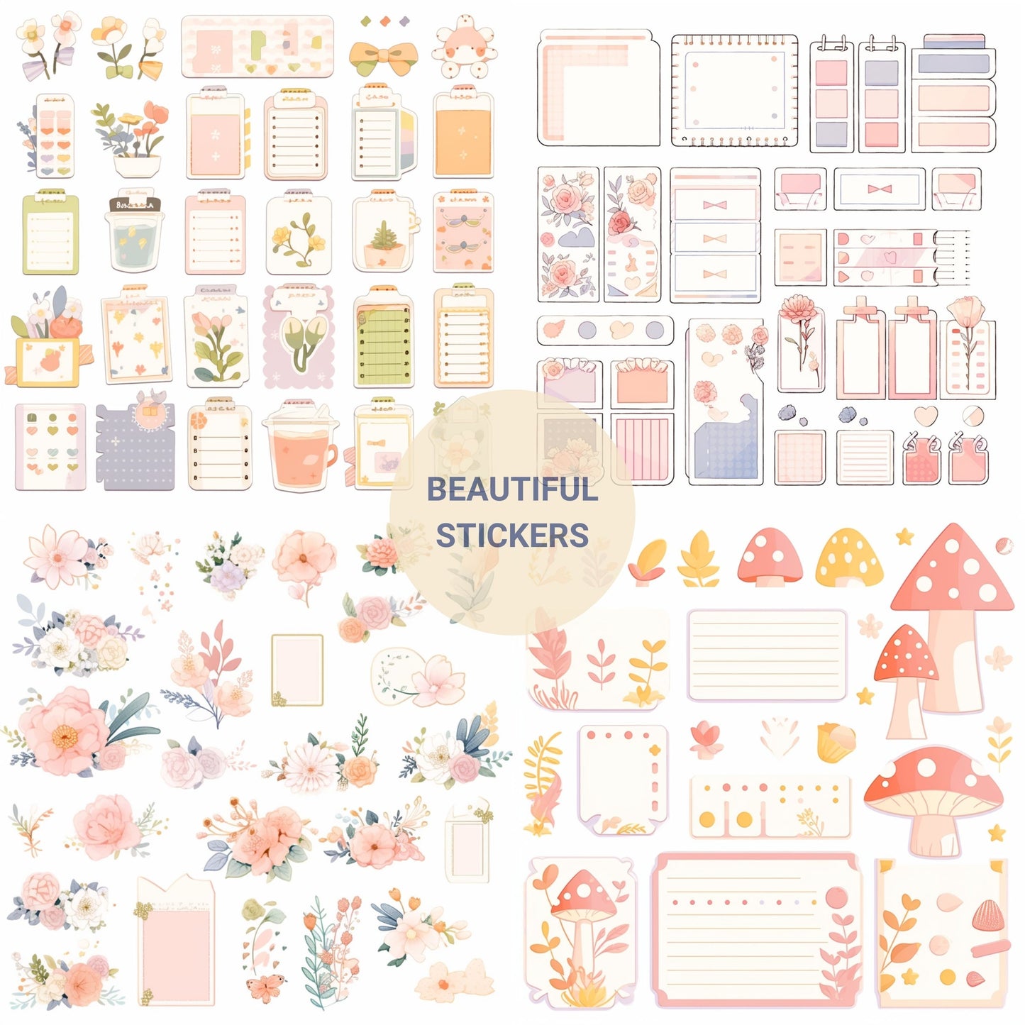 Midjourney Prompts Planner Stickers AI Guide Journal Stickers Midjourney Prompts Clipart for Goodnotes Cliparts Prompt Sticky Notes Notepads