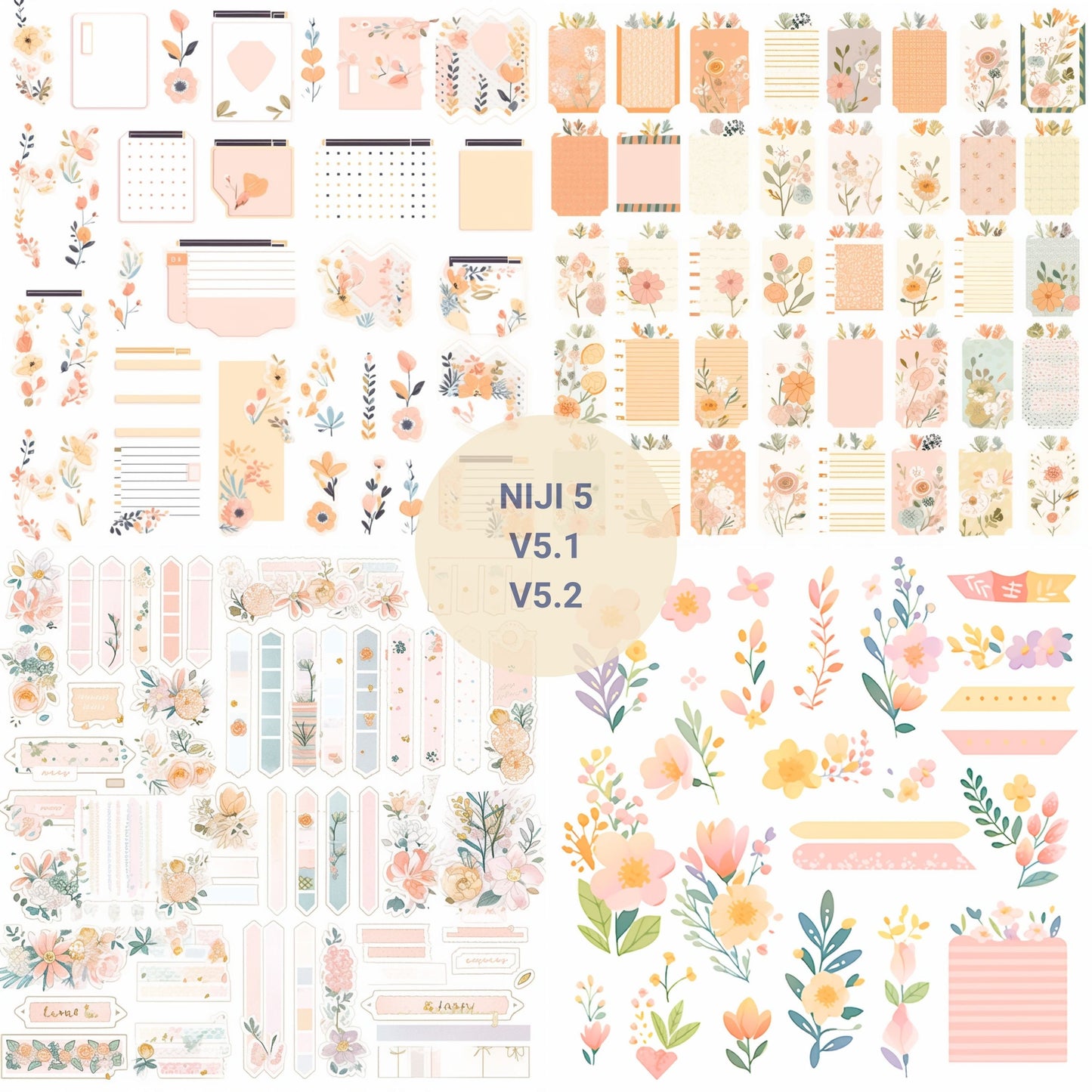 Midjourney Prompts Planner Stickers AI Guide Journal Stickers Midjourney Prompts Clipart for Goodnotes Cliparts Prompt Sticky Notes Notepads