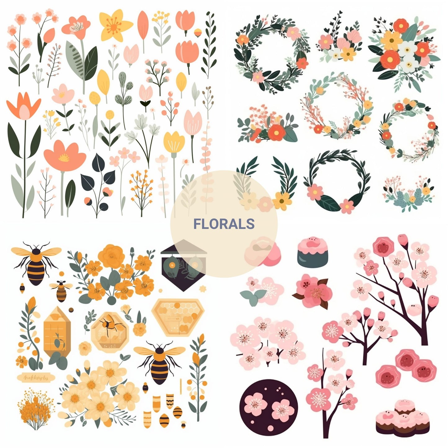 Midjourney Prompts for Botanical Vector Cliparts AI Guide All Subjects Beginner Friendly Midjourney Prompts Clipart AI Prompt for Flowers