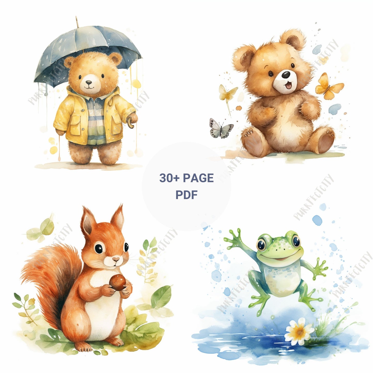 Midjourney Prompts for Animal Illustration Midjourney Prompt Children Art Illustration AI Cute Art for Kid Prompt Story Book Nursery Art