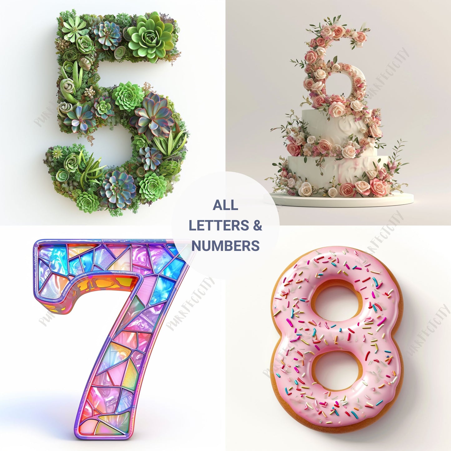 Midjourney Prompts for Letters Numbers Cliparts Alphabets AI Prompt for Birthday Wedding Party Midjourney Prompt 3D Letter Design Stickers