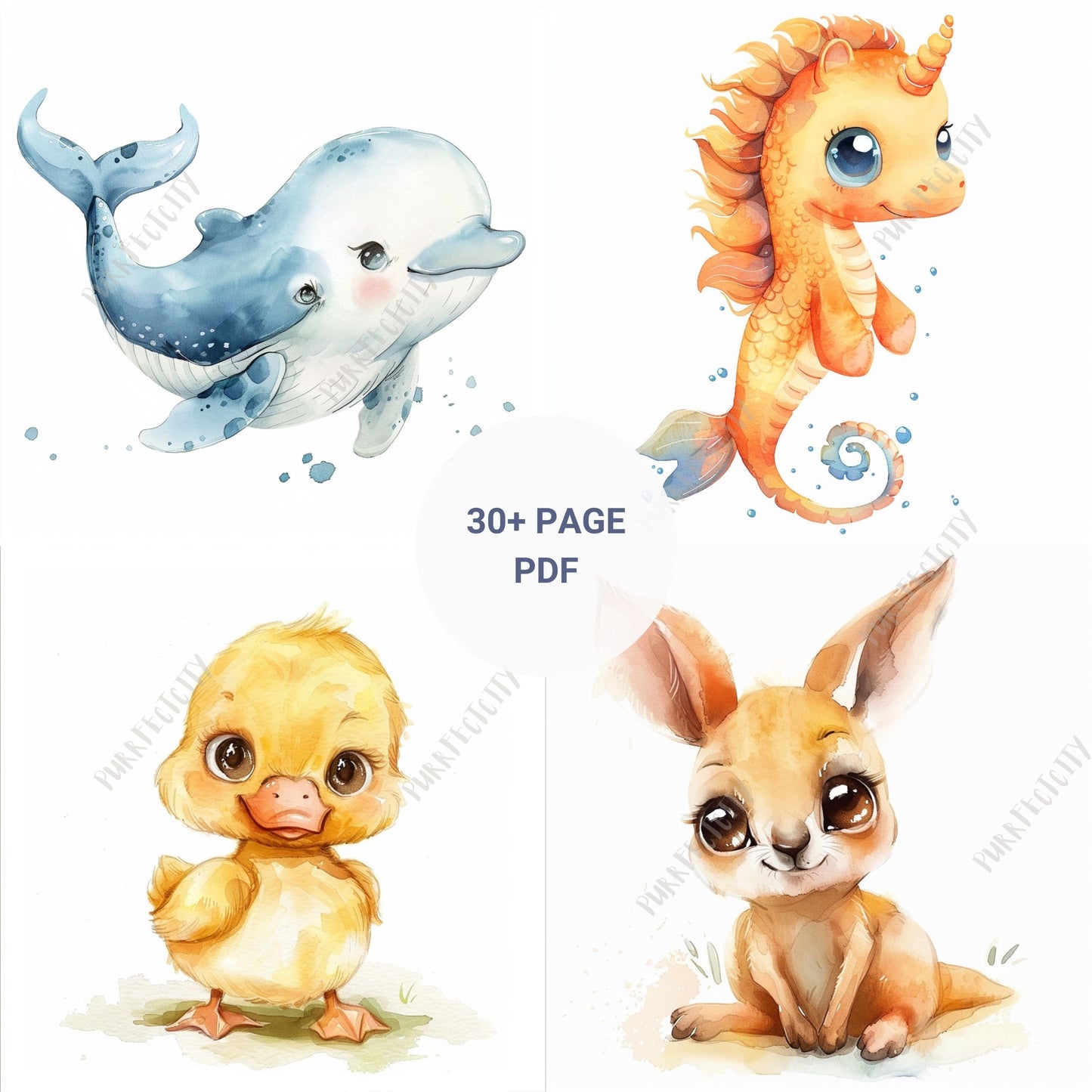 Midjourney Prompts for Animal Cliparts AI Cartoon Midjourney Prompts Clipart Cute Prompt for Kids Clipart Prompt Wall Arts Nursery Animals