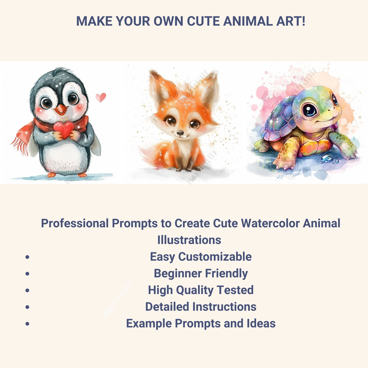 Midjourney Prompts for Animal Cliparts AI Cartoon Midjourney Prompts Clipart Cute Prompt for Kids Clipart Prompt Wall Arts Nursery Animals